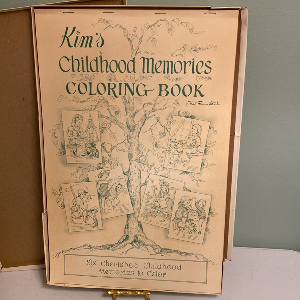 Vintage Red Farm Studio Kim’s Childhood Memories Coloring Book - Picture 2 of 13